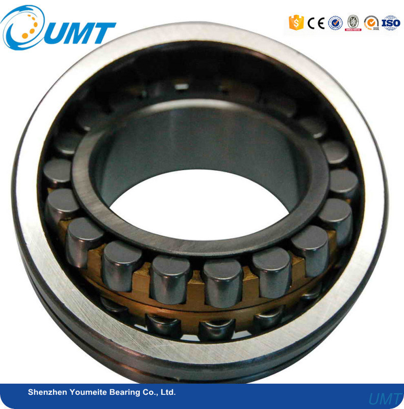 Steel cage double spherical roller bearing 22216 cc / w33 22214 cc