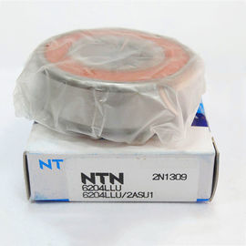6204LLU  NTN Ball Bearings , P6 Chrome Steel Deep Groove Ball Bearing  For Motor